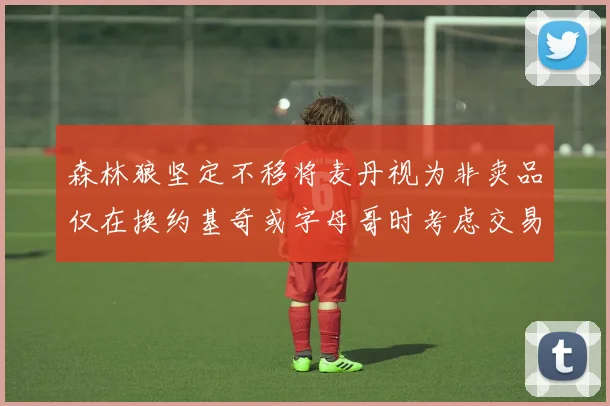 森林狼坚定不移将麦丹视为非卖品仅在换约基奇或字母哥时考虑交易