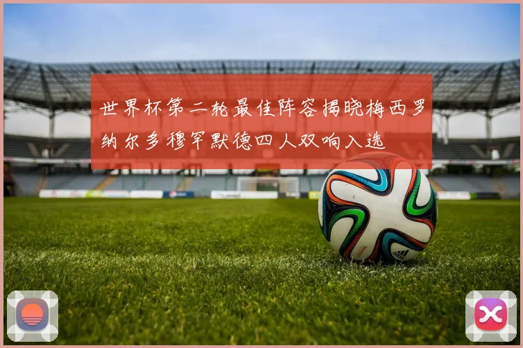 世界杯第二轮最佳阵容揭晓梅西罗纳尔多穆罕默德四人双响入选